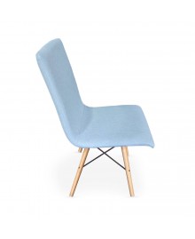 Chaise scandinave YOKO bleu