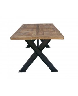 Table de salle à manger SONOMA bois naturel et métal