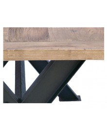 Table de salle à manger SONOMA bois naturel et métal