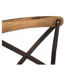 Chaise bistrot CANA bois et métal