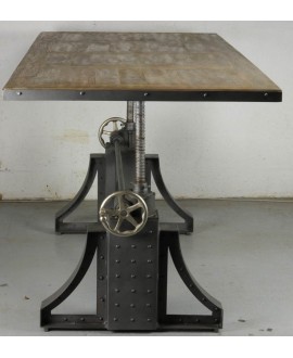 Table de repas industriel EDISON 240 cm